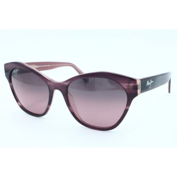 Maui Jim KILA MJ 819-13C Cat Eye Plum/Rose Sunglasses Maui Rose Polarize…